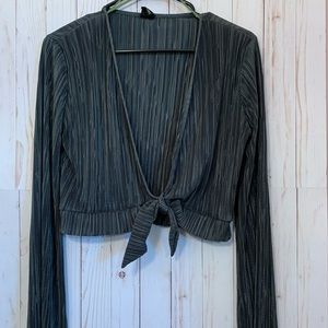 Urban Outfitters tie front crop top